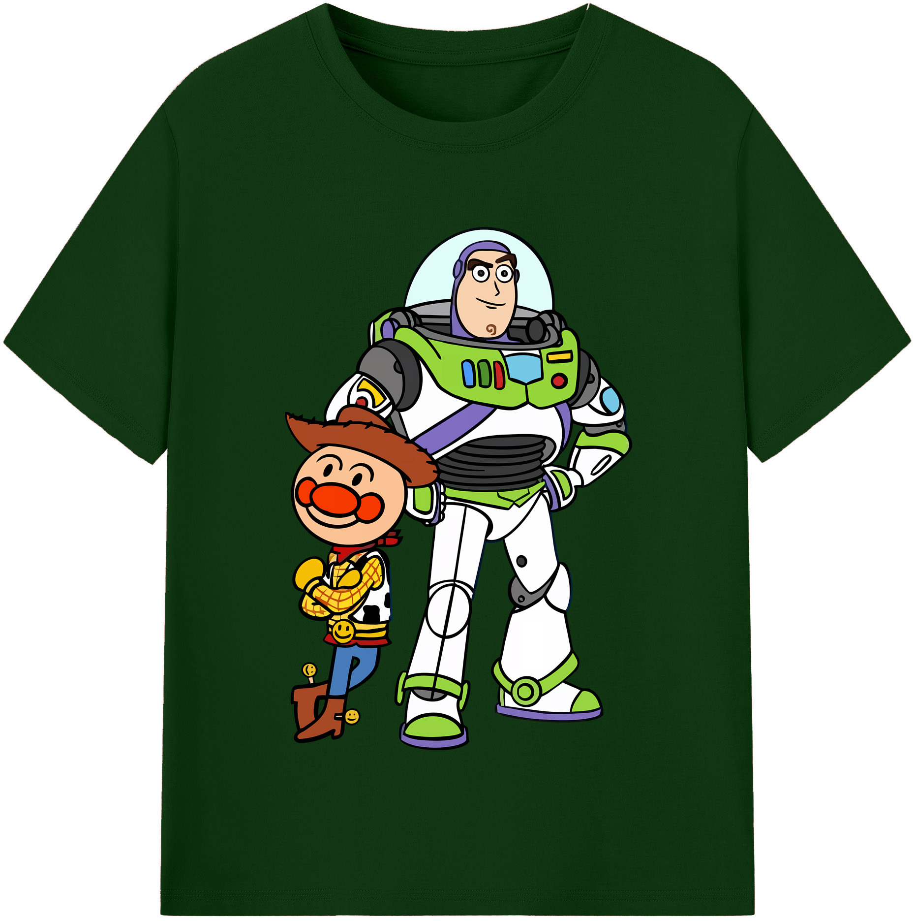 （画像用） アンパンマン Anpanman 綿100％半袖Tシャツ（フロントプリント）